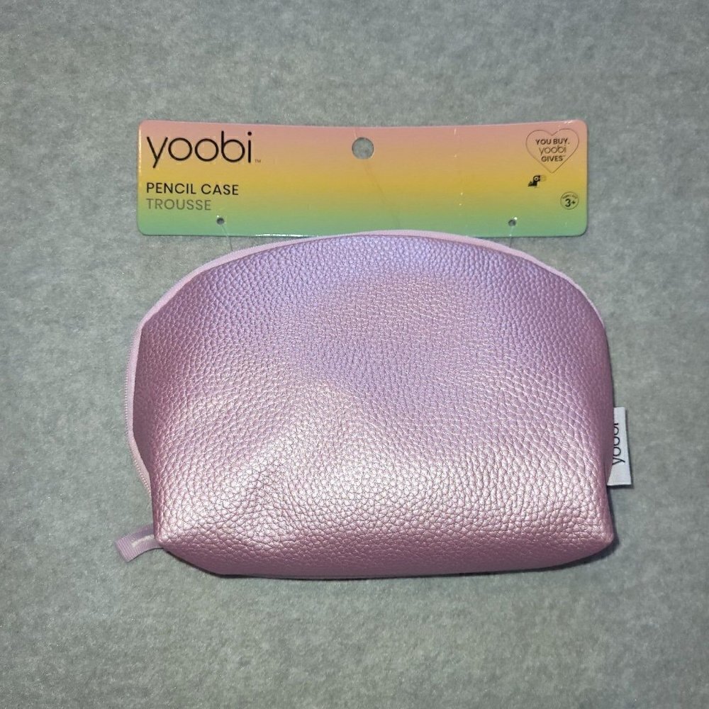 Nwt YOOBI PINK PENCIL CASE/BAG